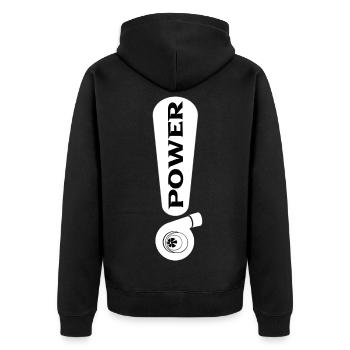 Turbo - Veste à capuche bio Premium Unisexe - noir - Dos - Nico (187cm)
