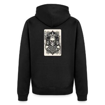 Joker - Veste à capuche bio Premium Unisexe - noir - Dos - Nico (187cm)