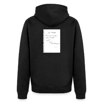 N’oubliez pas : si nous nous faisons prendre, vous êtes sourds et moi - Veste à capuche bio Premium Unisexe - noir - Dos - Nico (187cm)