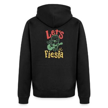 Cinco de Mayo Fiesta mexikanische Party - Unisex Premium Bio Zip Hoodie - Schwarz - Hinten - Nico (187cm)