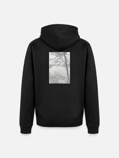 Nature - Unisex Premium Organic Zip Hoodie - black