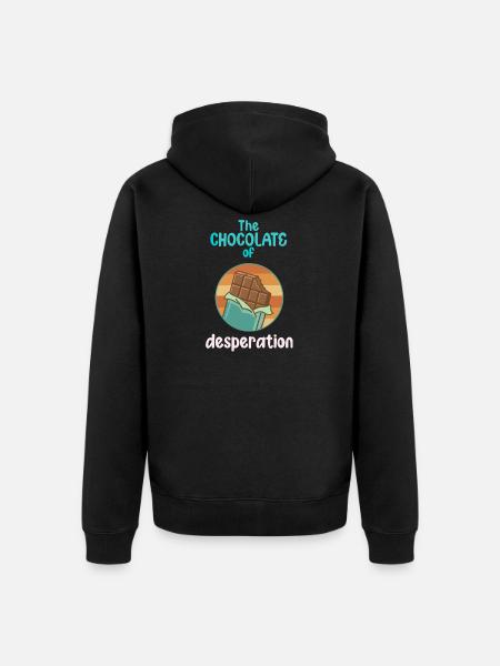 The Chocolates of Desperation - Unisex Premium Organic Zip Hoodie - black