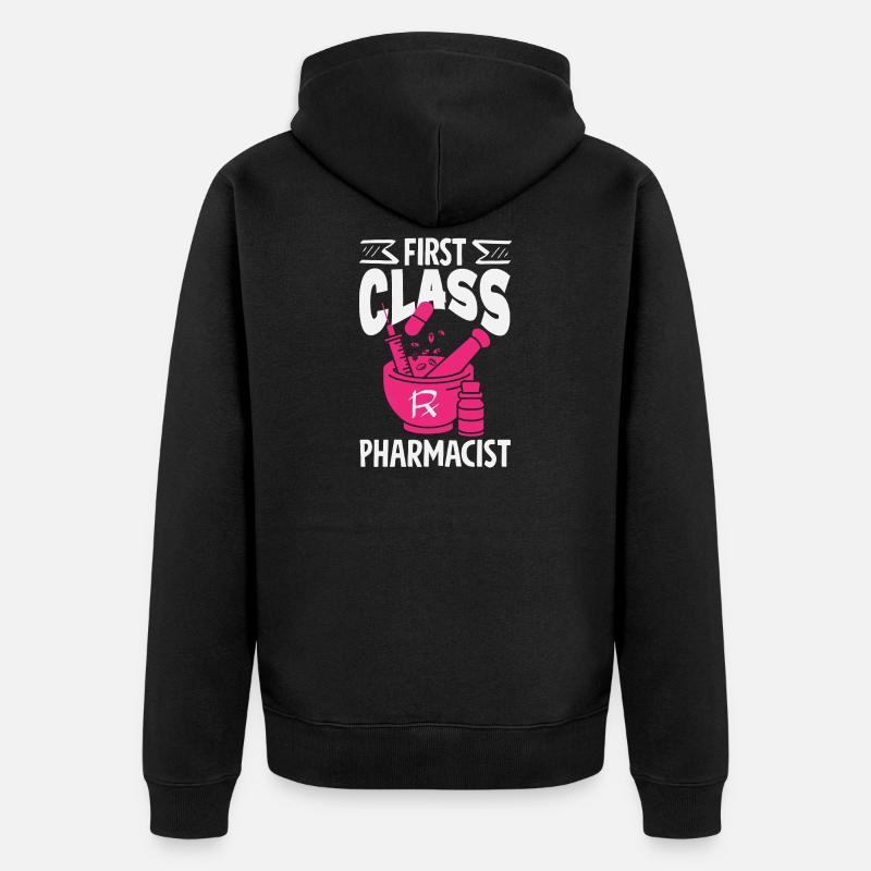 Pharmacist Pharmaceutical Technical - Unisex Premium Organic Zip Hoodie - black