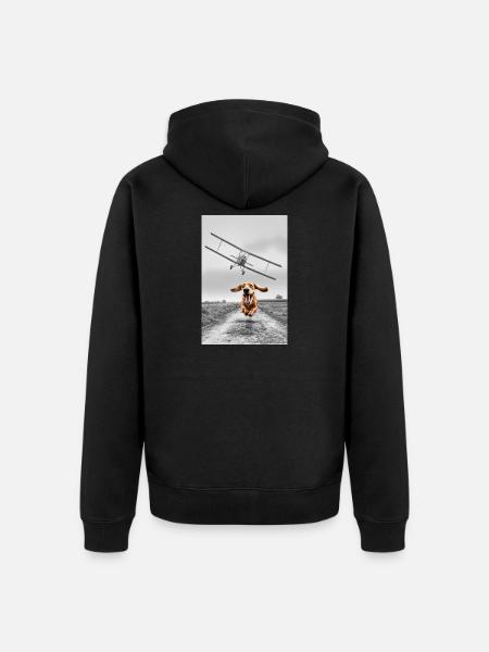 North by northwest - Unisex Premium Organic Zip Hoodie - black