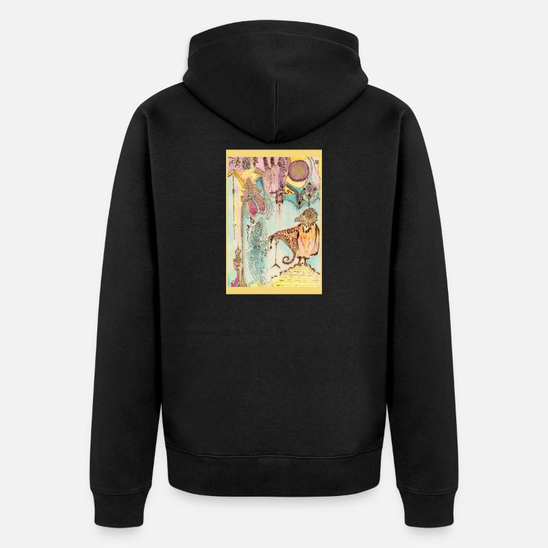 Édit des Oiseaux de Rêve - Veste à capuche bio Premium Unisexe - noir