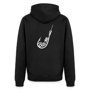 T-shirt silhouette Me Hook - Veste à capuche bio Premium Unisexe - noir - Dos - Nico (187cm)
