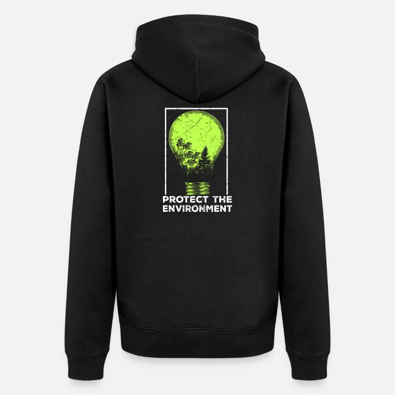 Protéger la nature - Veste à capuche bio Premium Unisexe - noir
