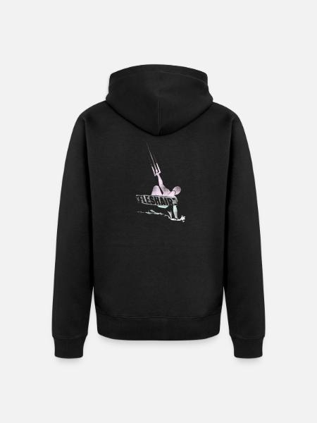 Kitesurfer - Unisex Premium Bio Zip Hoodie - Schwarz