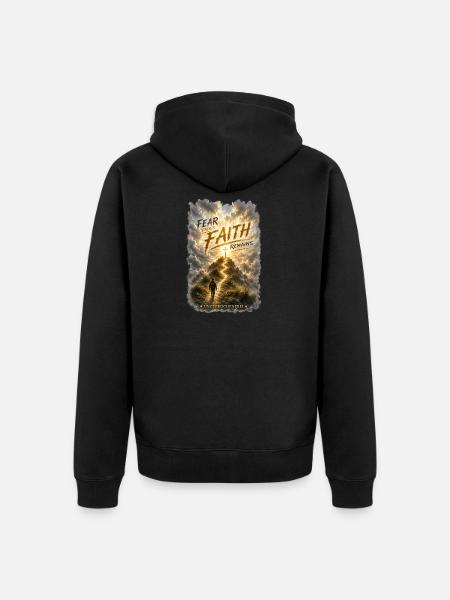 Fear_faides_faith - Unisex Premium Bio Zip Hoodie - Schwarz