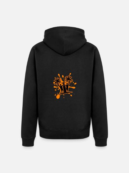 Drinking Beach Party - Unisex Premium Organic Zip Hoodie - black