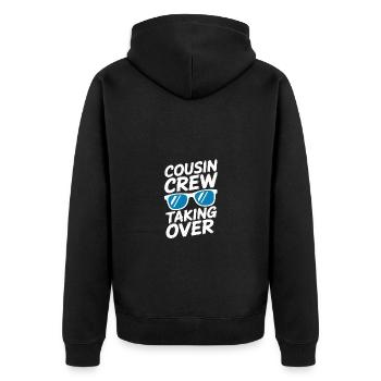 Cousin Crew reprend Cousins Cousine - Veste à capuche bio Premium Unisexe - noir - Dos - Nico (187cm)