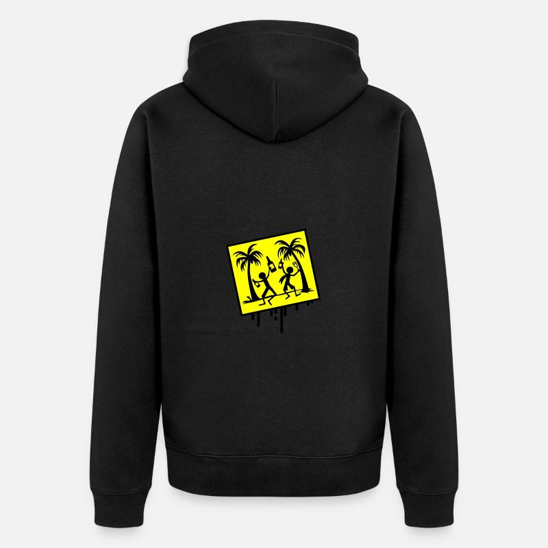 Vacances à la plage - Veste à capuche bio Premium Unisexe - noir