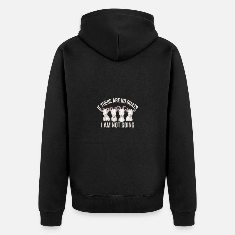 Chèvre - Veste à capuche bio Premium Unisexe - noir