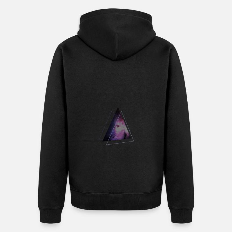 triangle de l’espace - Veste à capuche bio Premium Unisexe - noir