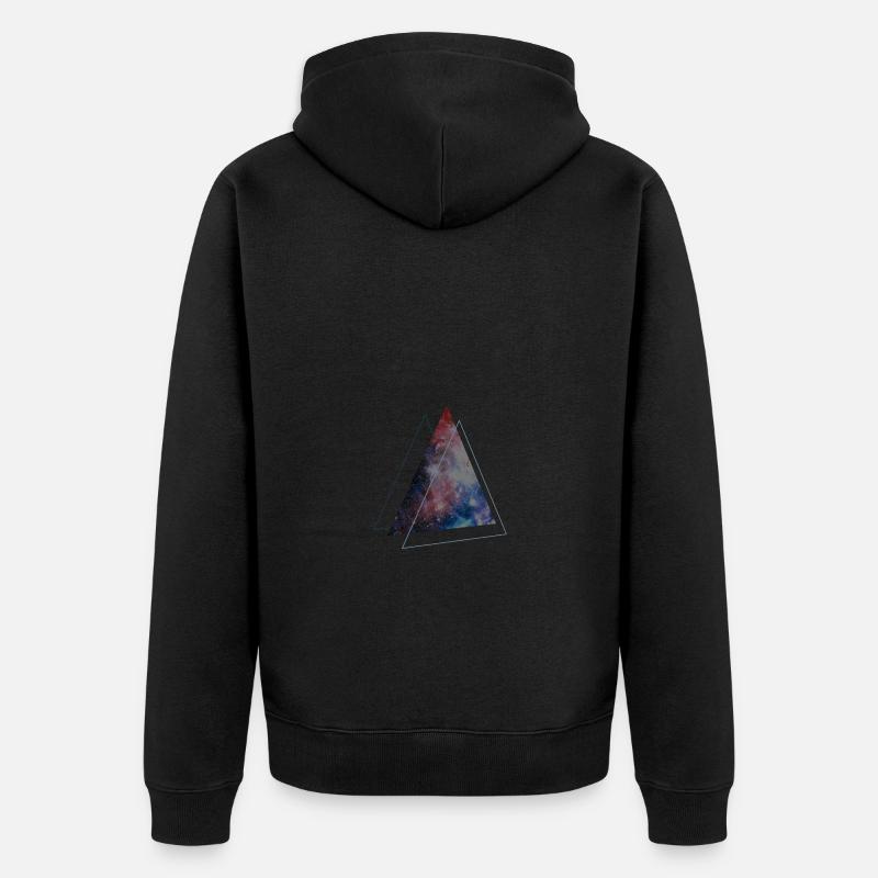 espace triangulaire - Veste à capuche bio Premium Unisexe - noir