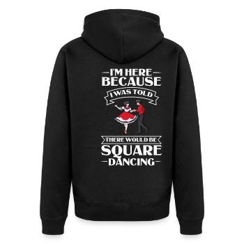 Square Dance Music Caller Folk Dance Dancer Usa - Unisex Premium Organic Zip Hoodie - black - Back - Nico (187cm)