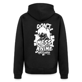 J’adore l’anime - Veste à capuche bio Premium Unisexe - noir - Dos - Nico (187cm)