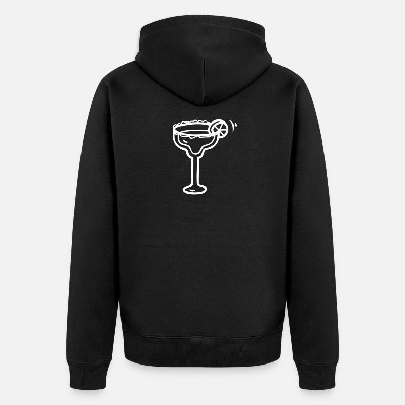 Martini - Unisex Premium Bio Zip Hoodie - Schwarz