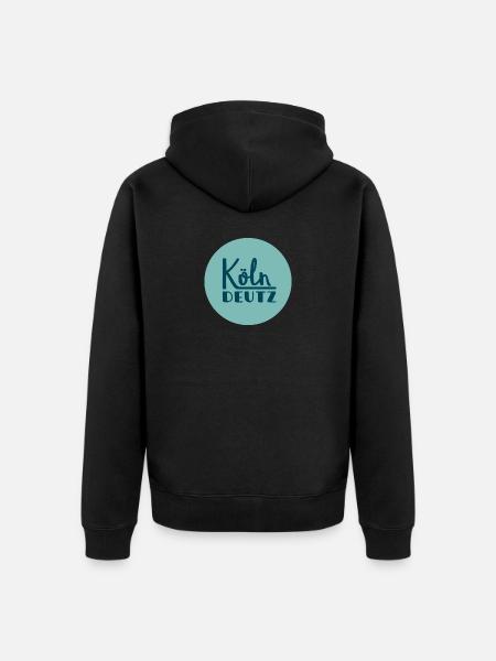 Köln Deutz - Unisex Premium Bio Zip Hoodie - Schwarz