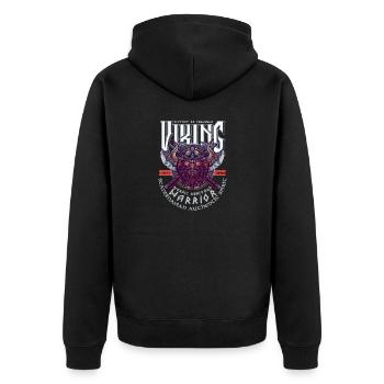 VIKING, VICTORY OR VALHALLA! - Veste à capuche bio Premium Unisexe - noir - Dos - Nico (187cm)