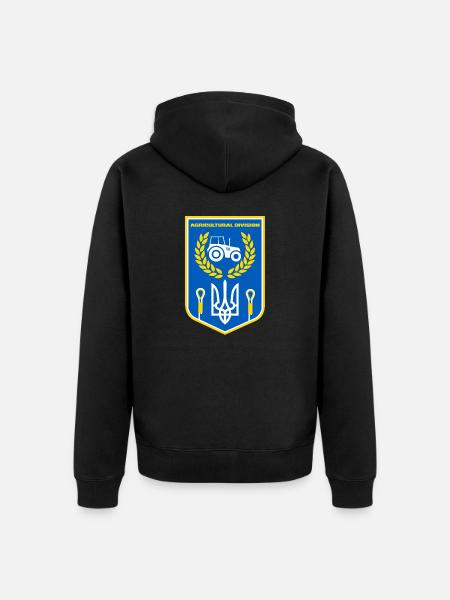 Agricultural Division - Unisex Premium Organic Zip Hoodie - black