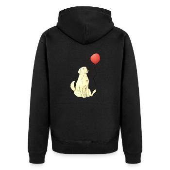 Golden retriever - Veste à capuche bio Premium Unisexe - noir - Dos - Nico (187cm)