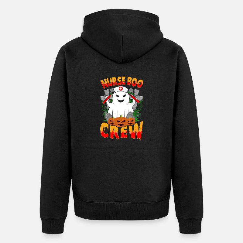 5 - Unisex Premium Bio Zip Hoodie - Schwarz