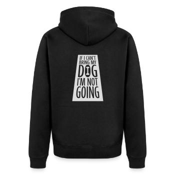 Citation Apportez mon chien - Veste à capuche bio Premium Unisexe - noir - Dos - Nico (187cm)