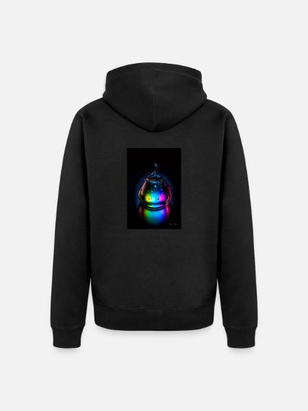 Drops neon 5 - Unisex Premium Organic Zip Hoodie - black