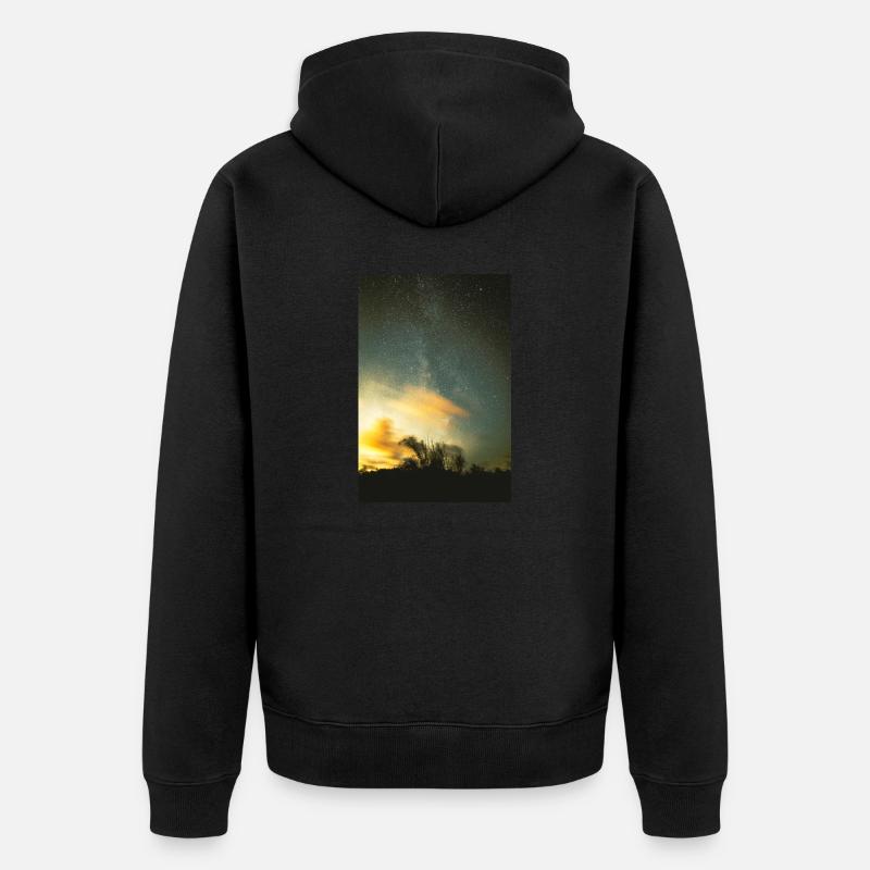 espace - Veste à capuche bio Premium Unisexe - noir