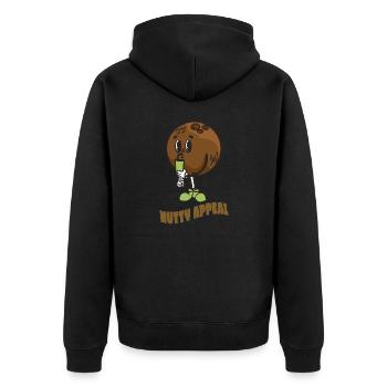 Coconut Lover Juice Beach Tropical Summer - Unisex Premium Organic Zip Hoodie - black - Back - Nico (187cm)
