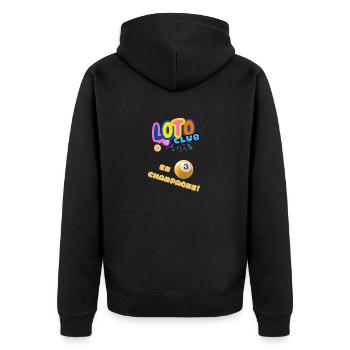 LOTO - BINGO - 3 - Veste à capuche bio Premium Unisexe - noir - Dos - Nico (187cm)