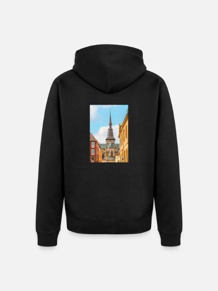 Marienkirche Osnabrück - Unisex Premium Bio Zip Hoodie - Schwarz