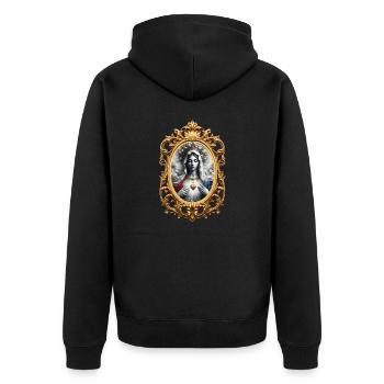 Sainte Marie Marie Vierge Marie Sainte - Veste à capuche bio Premium Unisexe - noir - Dos - Nico (187cm)