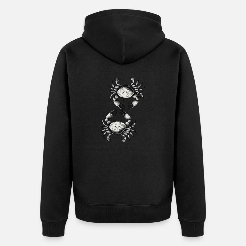 Crabe Crabe - Veste à capuche bio Premium Unisexe - noir