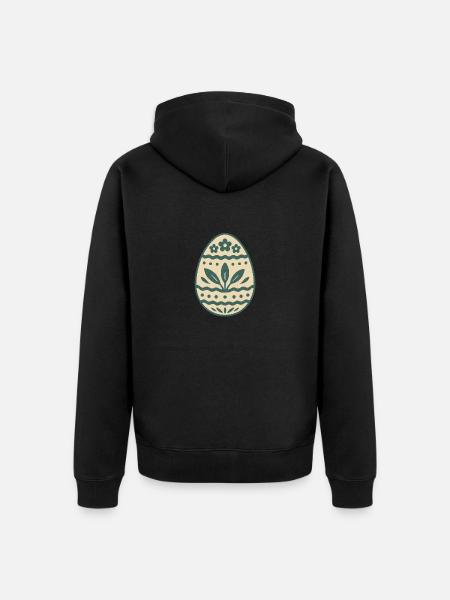 Osterei für das Osterfest - Unisex Premium Bio Zip Hoodie - Schwarz