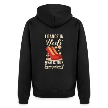 Formation en danse Ballroom Danse de couple - Veste à capuche bio Premium Unisexe - noir - Dos - Nico (187cm)