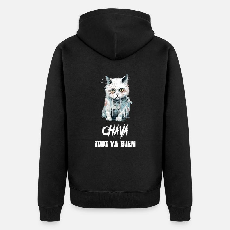 Chava - Veste à capuche bio Premium Unisexe - noir