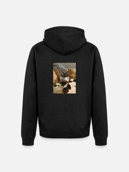 Bobby - Unisex Premium Bio Zip Hoodie - Schwarz