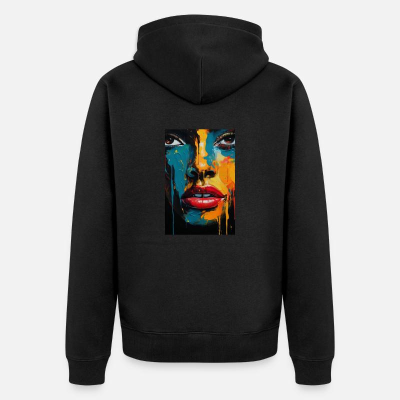 L’Art de l’Humanité - Veste à capuche bio Premium Unisexe - noir