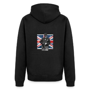 Perfect Winston - Veste à capuche bio Premium Unisexe - noir - Dos - Nico (187cm)