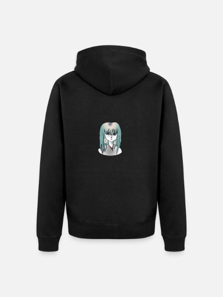 Jolie fille - Veste à capuche bio Premium Unisexe - noir