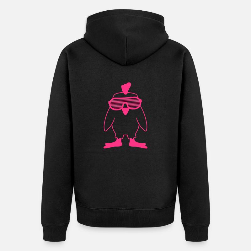 Party Chick - Unisex Premium Bio Zip Hoodie - Schwarz
