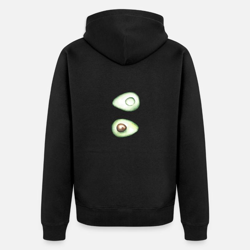 avocat - Veste à capuche bio Premium Unisexe - noir