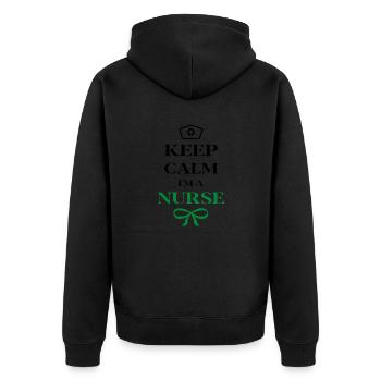 Infirmière Médecin Infirmière Hôpital - Veste à capuche bio Premium Unisexe - noir - Dos - Nico (187cm)