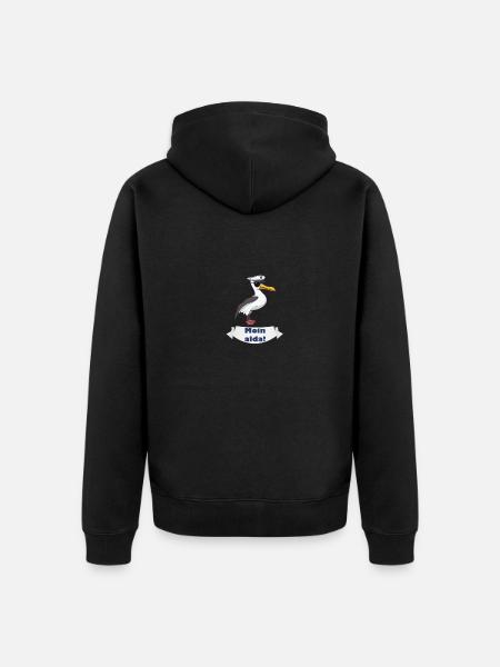 Moin alda - Unisex Premium Bio Zip Hoodie - Schwarz