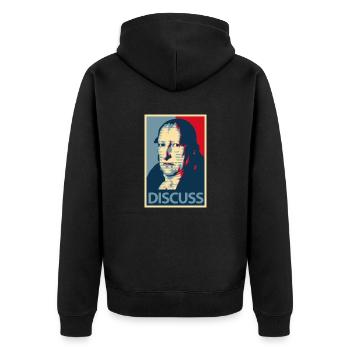 hegel discuter II philosophie, philosophe - Veste à capuche bio Premium Unisexe - noir - Dos - Nico (187cm)