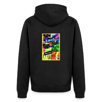SWAG 4000 - Veste à capuche bio Premium Unisexe - noir - Dos - Nico (187cm)