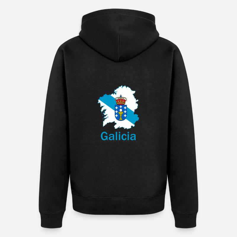 Galice - Veste à capuche bio Premium Unisexe - noir