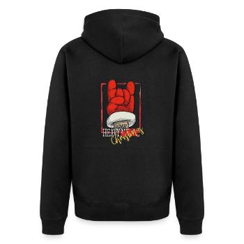 Noël Heavy Metal - Veste à capuche bio Premium Unisexe - noir - Dos - Nico (187cm)